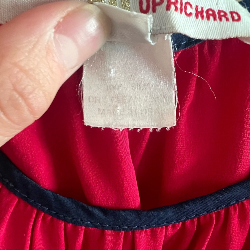 Amanda Uprichard AU Vintage 100% Silk Red Tunic Tank Dress Size: Petite - Picture 6 of 8